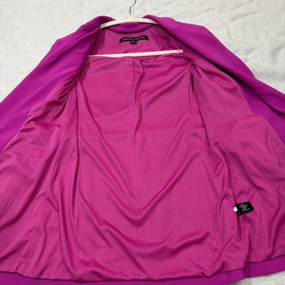 BOSTON PROPER Sz 4 Beyond Travel Vivid Violet Classic Boyfriend Blazer Retro EUC - Picture 7 of 12